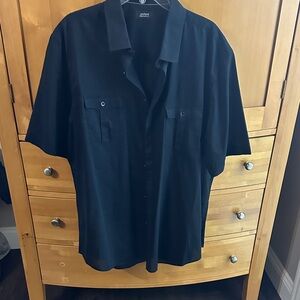 Alfani Men's Black Casual Button Down Shirt